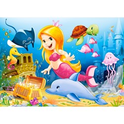 Castorland (B-06854) - "Little Mermaid" - 60 pièces