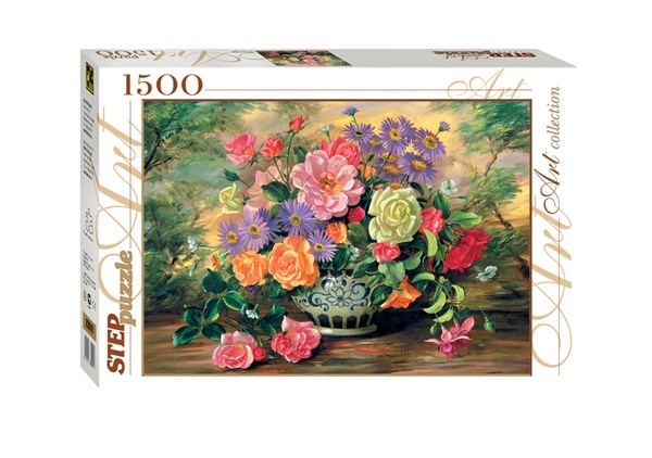 Step Puzzle (83019) - "Fleurs dans un Vase" - 1500 pièces