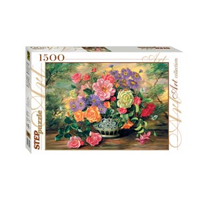 Step Puzzle (83019) - "Fleurs dans un Vase" - 1500 pièces