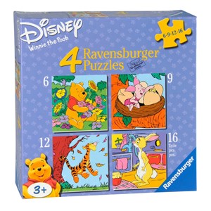 Ravensburger (07123) - "Winnie Pooh" - 6 9 12 16 pièces