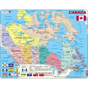 Larsen (K11) - "Carte du Canada (en Français et Anglais)" - 48 pièces