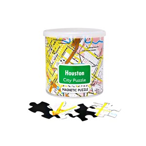 Geo Toys (GEO 241) - "City Magnetic Puzzle Houston" - 100 pièces