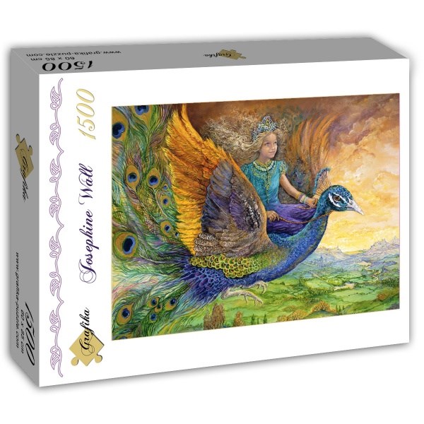 Grafika (T-00275) - Josephine Wall: "Peacock Princess" - 1500 pièces