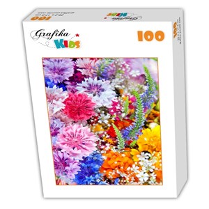 Grafika Kids (01170) - "Explosion de Fleurs" - 100 pièces