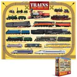 Eurographics (8104-0090) - "Steam Locomotives" - 100 pièces