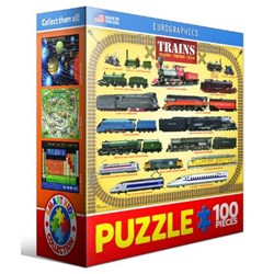 Eurographics (8104-0090) - "Steam Locomotives" - 100 pièces