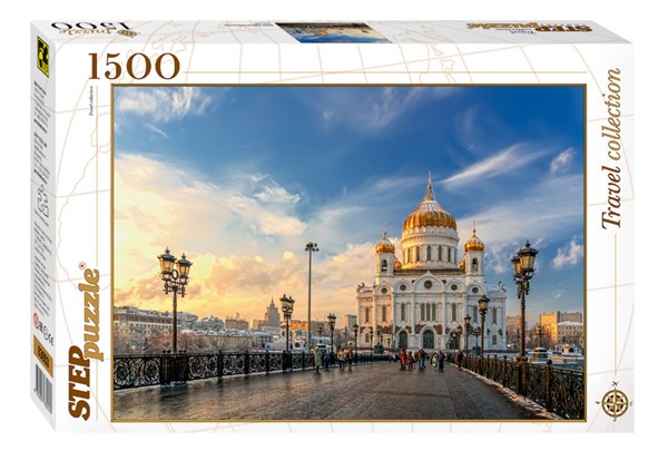 Step Puzzle (83053) - "Cathédrale du Christ-Sauveur de Moscou" - 1500 pièces