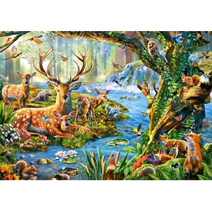 Castorland (B-52929) - "Forest Life" - 500 pièces