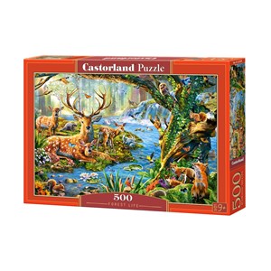 Castorland (B-52929) - "Forest Life" - 500 pièces