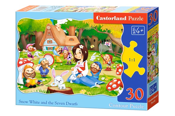 Castorland (B-03495) - "Blanche Neige et les Sept Nains" - 30 pièces