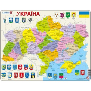 Larsen (K57-UA) - "Carte de l'Ukraine - UA" - 82 pièces