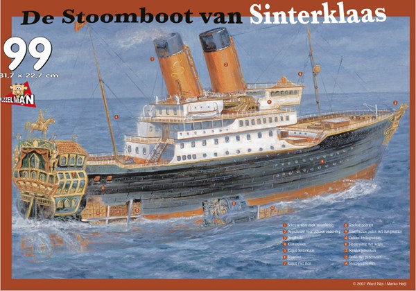 PuzzelMan (122) - "The Steamboat" - 99 pièces