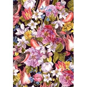 Grafika Kids (01174) - "Vintage Flowers and Birds" - 100 pièces