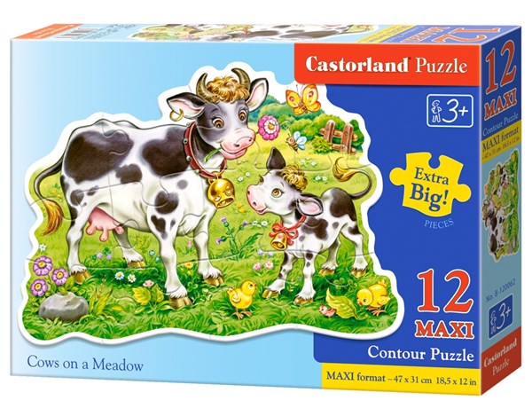 Castorland (B-120062) - "Vaches dans le Champ" - 12 pièces