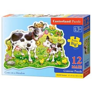 Castorland (B-120062) - "Vaches dans le Champ" - 12 pièces
