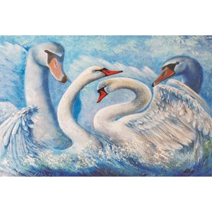 Gold Puzzle (61222) - "Cygnes" - 1000 pièces