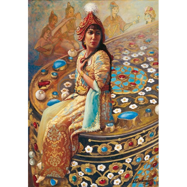 Educa (14727) - Kamil Aslanger: "Sultan Cesmisafa and Letter Box" - 1000 pièces