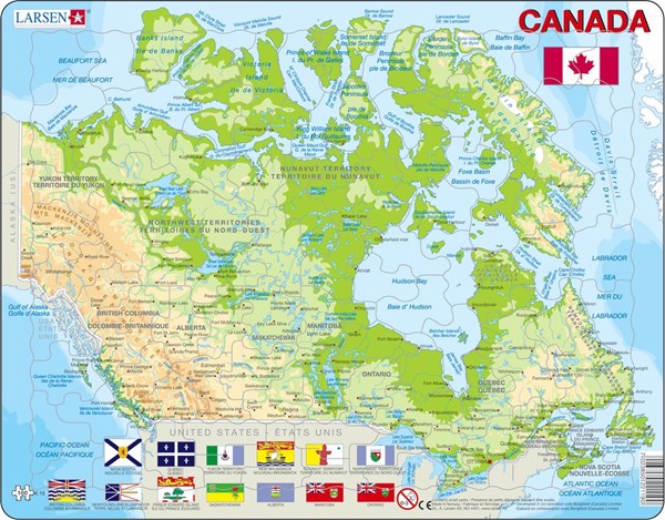 Larsen (K19) - "Carte du Canada" - 100 pièces