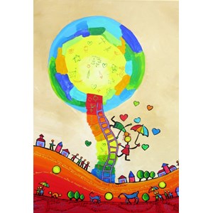 Grafika Kids (01758) - Anne Poire, Patrick Guallino: "Les Ombrelles du Bonheur" - 12 pièces