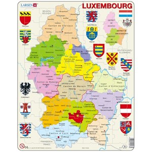 Larsen (K77) - "Carte du Luxembourg - FR" - 70 pièces