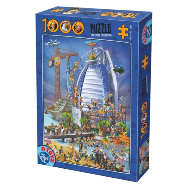 D-Toys (61218-CC12) - "Construction du Burj Al Arab" - 1000 pièces