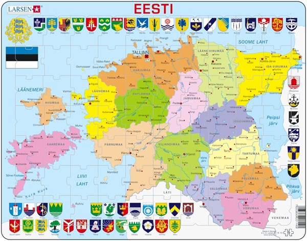 Larsen (K14-EE) - "Estonia Political - EE" - 70 pièces