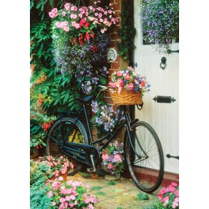 Art Puzzle (4166) - "Vélo et Fleurs" - 500 pièces