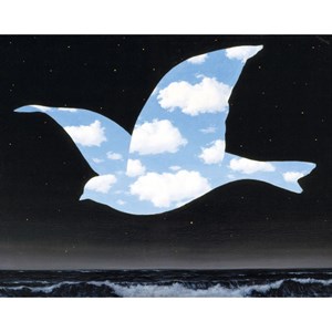 Puzzle Michele Wilson (W555-24) - "Magritte, L'Oiseau du Ciel" - 24 pièces