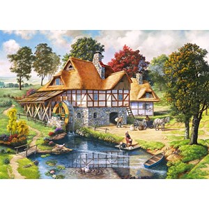 Castorland (C-200498) - "Le Moulin à Eau" - 2000 pièces