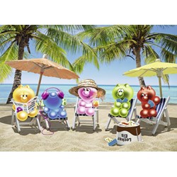 Ravensburger (19701) - "Gelinis in summer vacation" - 1000 pièces