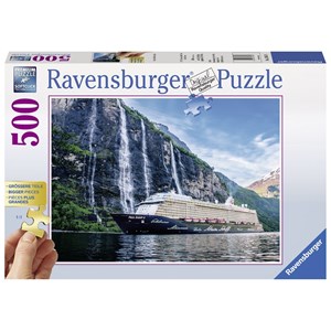 Ravensburger (13647) - "My Ship 4 in the Fjord" - 500 pièces