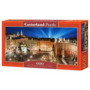 Castorland (B-060306) - "Place Principale de Cracovie la Nuit, Pologne" - 600 pièces