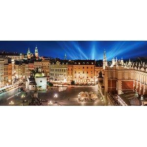 Castorland (B-060306) - "Place Principale de Cracovie la Nuit, Pologne" - 600 pièces