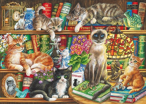 Gibsons (G6147) - "Puss In Books" - 1000 pièces