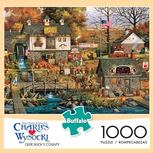 Buffalo Games (11435) - Charles Wysocki: "Olde Buck's County" - 1000 pièces