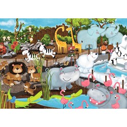 Ravensburger (08778) - "Journée au Zoo" - 35 pièces
