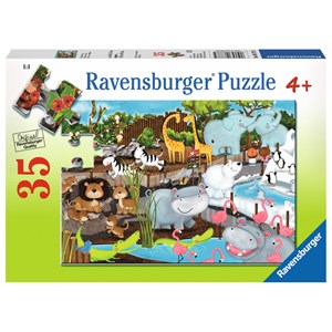 Ravensburger (08778) - "Journée au Zoo" - 35 pièces