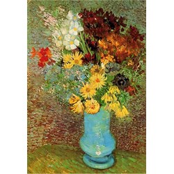 D-Toys (66916-VG02) - Vincent van Gogh: "Fleurs dans un vase bleu" - 1000 pièces