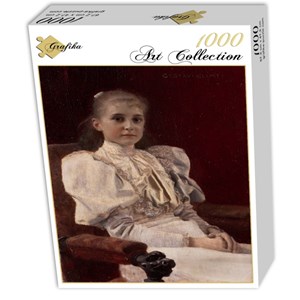 Grafika (00024) - Gustav Klimt: "Jeune fille assise, 1894" - 1000 pièces