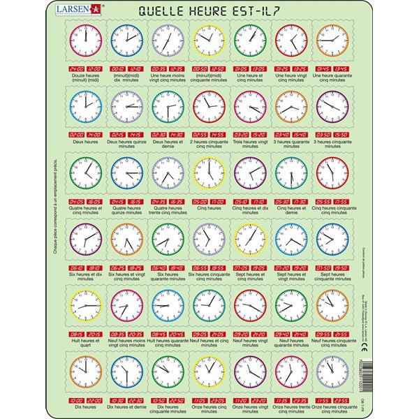 Larsen (OB7-FR) - "Apprendre l'Heure" - 42 pièces