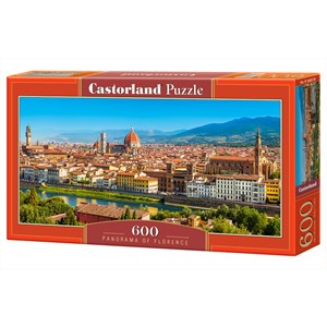 Castorland (B-060078) - "Panorama of Florence" - 600 pièces
