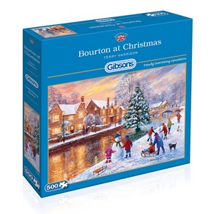 Gibsons (G3088) - Terry Harrison: "Bourton at Christmas" - 500 pièces
