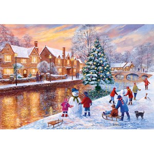 Gibsons (G3088) - Terry Harrison: "Bourton at Christmas" - 500 pièces