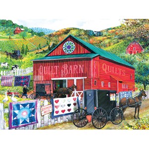 SunsOut (28785) - Tom Wood: "Stopping at the Quilt Barn" - 1000 pièces
