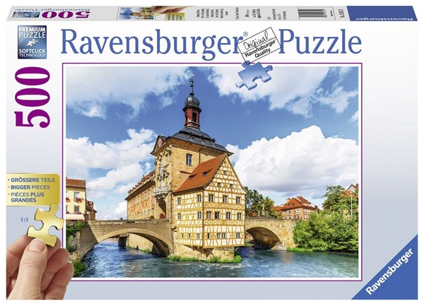 Ravensburger (13651) - "Rathaus, Bamberg" - 500 pièces