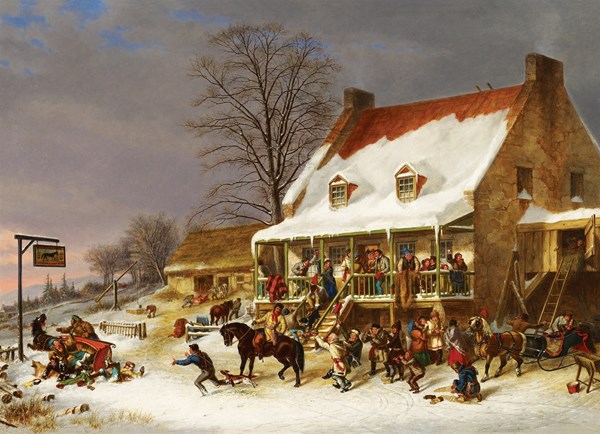 Cobble Hill (51013) - Cornelius Krieghoff: "Breaking up of a Country Ball" - 1000 pièces