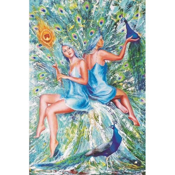 Gold Puzzle (61307) - "Peacocks" - 1000 pièces