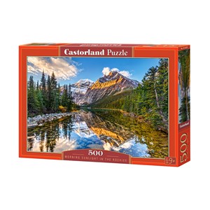 Castorland (B-52455) - "Morning Sunlight in the Rockies" - 500 pièces