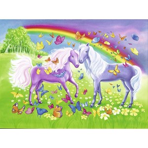 Ravensburger (09193) - "Chevaux Arc en Ciel" - 24 pièces