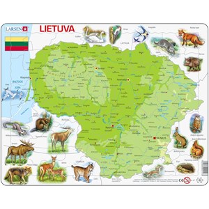 Larsen (K47-LT) - "Carte de la Lituanie (en Lituanien)" - 60 pièces